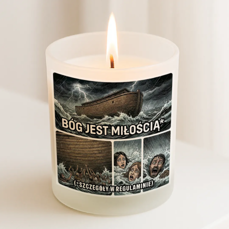 Bóg jest miłością* (szczegóły w regulaminie) - świeczka zapachowa na prezent