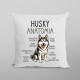 Husky anatomia - poduszka na prezent