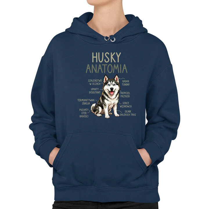 Husky anatomia - damska bluza na prezent