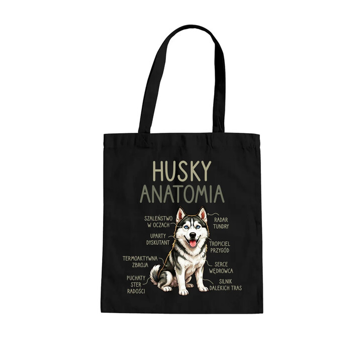 Husky anatomia - torba na prezent