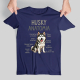 Husky anatomia - męska koszulka na prezent
