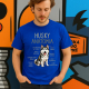 Husky anatomia - męska koszulka na prezent