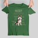 Husky anatomia - męska koszulka na prezent