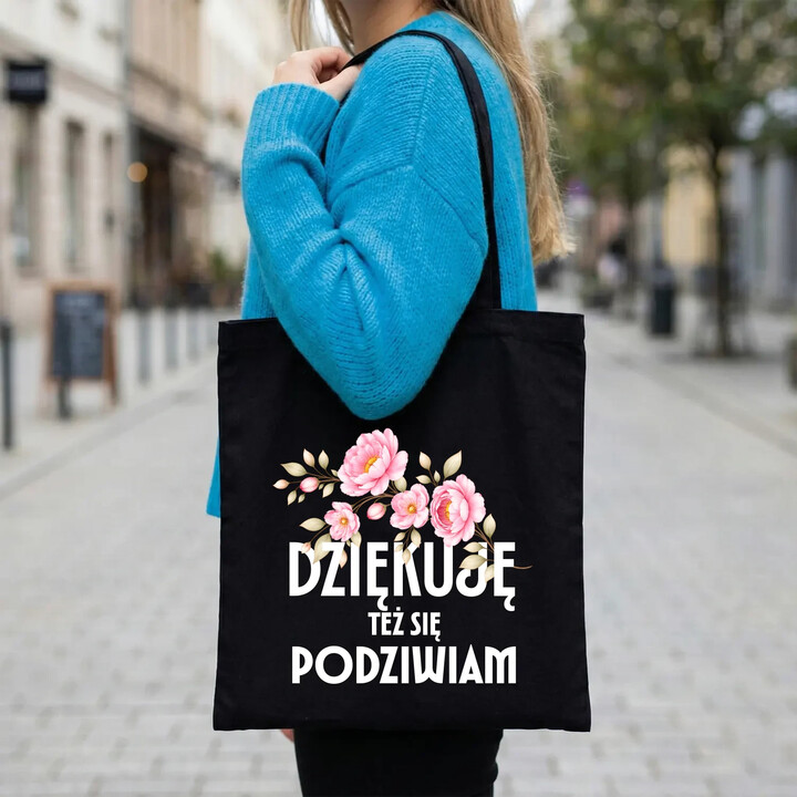 Dziękuję, też się podziwiam - torba na prezent
