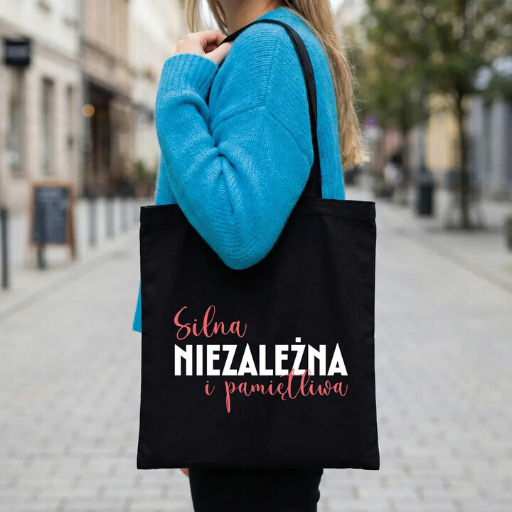 Silna, niezależna i pamiętliwa - torba na prezent