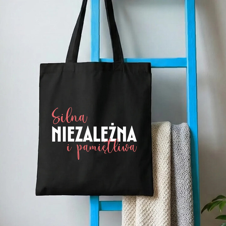 Silna, niezależna i pamiętliwa - torba na prezent