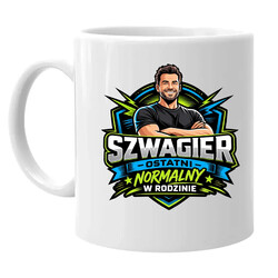 Szwagier - ostatni normalny w rodzinie - kubek na prezent