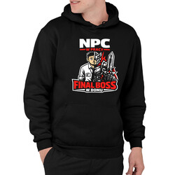 NPC w pracy, final boss w domu - męska bluza na prezent