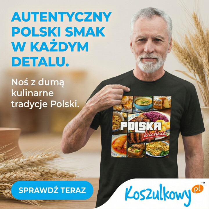 Kuchnia polska - męska koszulka na prezent