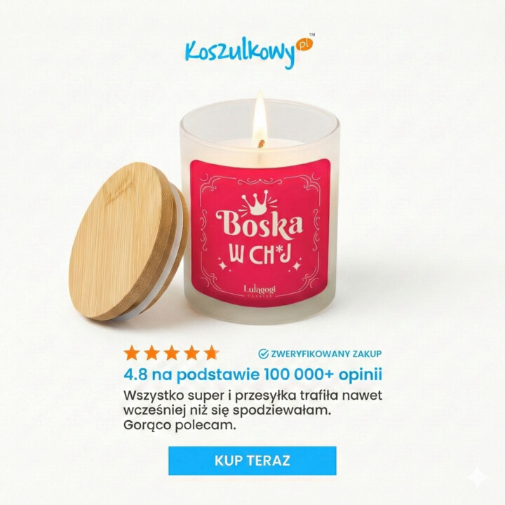 Boska w ch*j - świeczka zapachowa na prezent