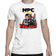 NPC w szkole, final boss w domu - męska koszulka na prezent