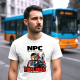 NPC w szkole, final boss w domu - męska koszulka na prezent