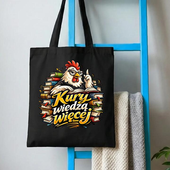 Kury wiedzą więcej - torba na prezent