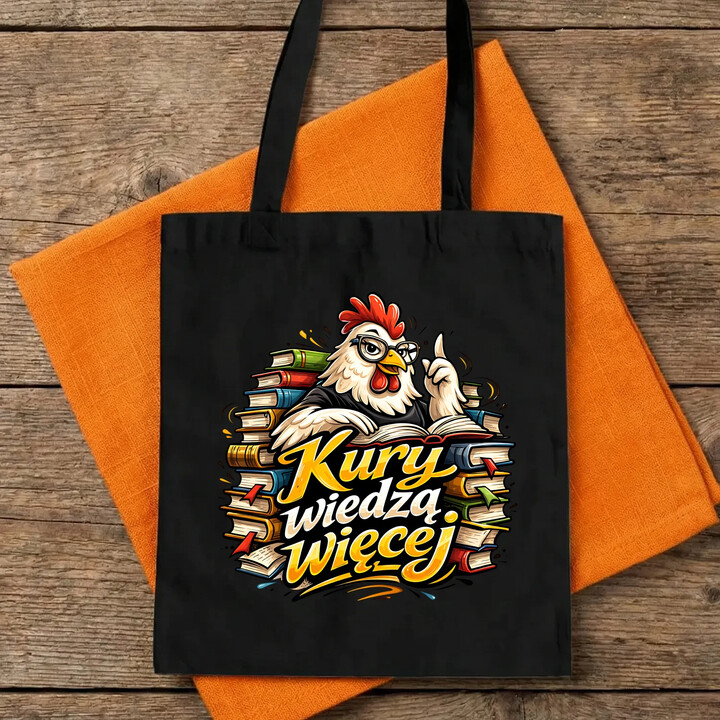 Kury wiedzą więcej - torba na prezent
