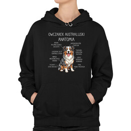 Owczarek Australijski - anatomia - damska bluza na prezent
