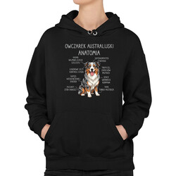 Owczarek Australijski - anatomia - damska bluza na prezent