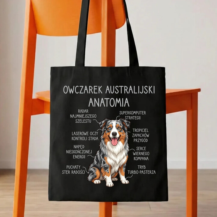 Owczarek Australijski - anatomia - torba na prezent