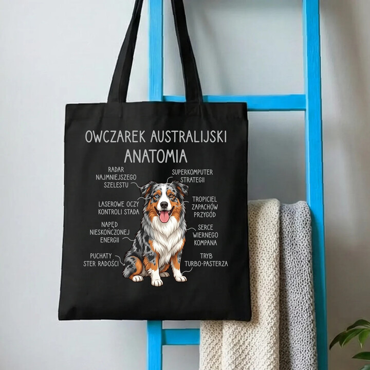 Owczarek Australijski - anatomia - torba na prezent