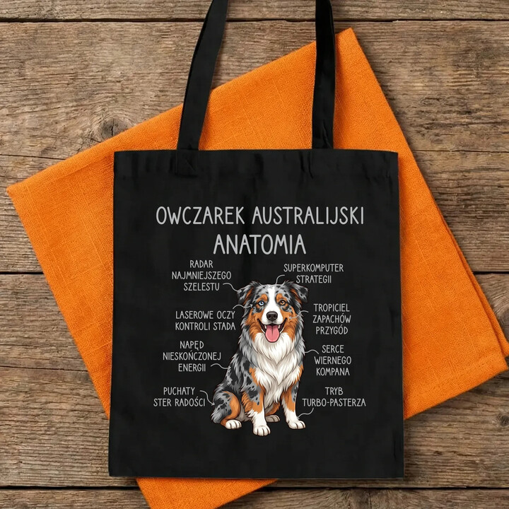 Owczarek Australijski - anatomia - torba na prezent