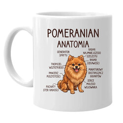 Pomeranian - anatomia - kubek na prezent
