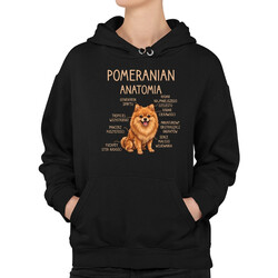 Pomeranian - anatomia - damska bluza na prezent