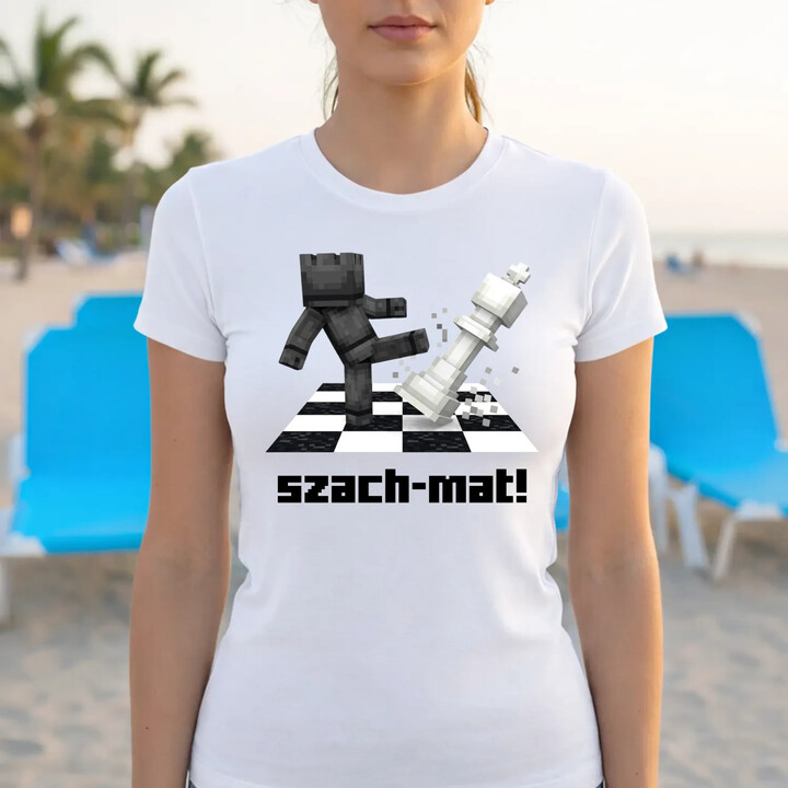 Szach-mat! - damska koszulka na prezent