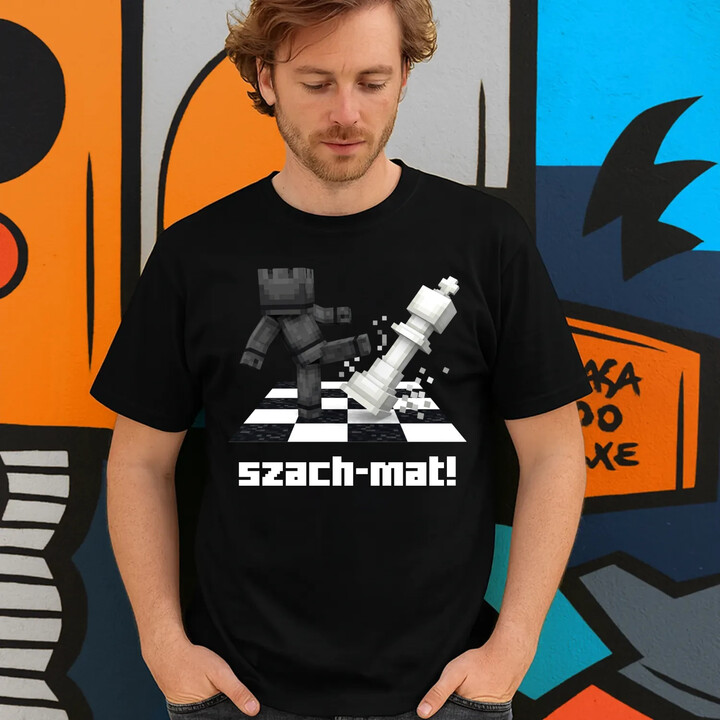 Szach-mat! - męska koszulka na prezent