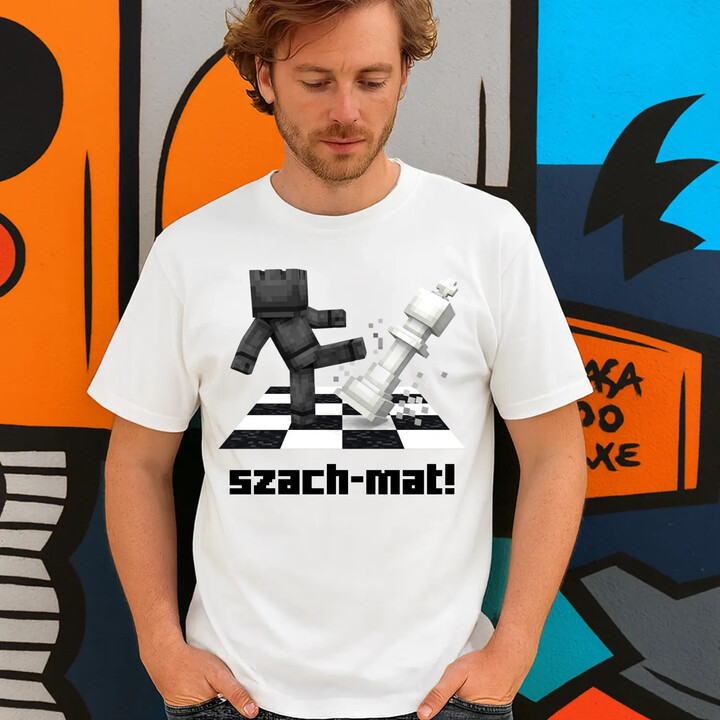Szach-mat! - męska koszulka na prezent