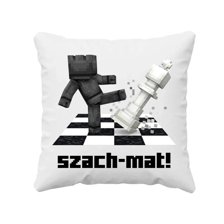 Szach-mat! - poduszka na prezent