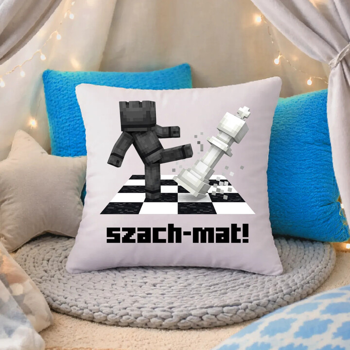 Szach-mat! - poduszka na prezent