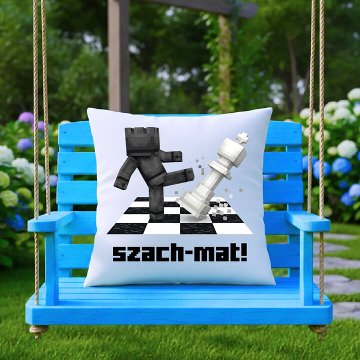 Szach-mat! - poduszka na prezent