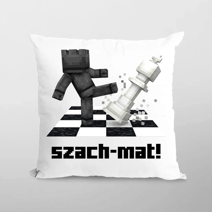 Szach-mat! - poduszka na prezent