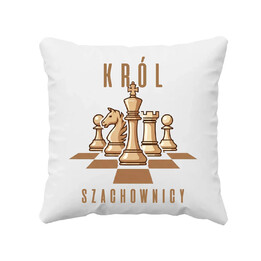 Król szachownicy - poduszka na prezent