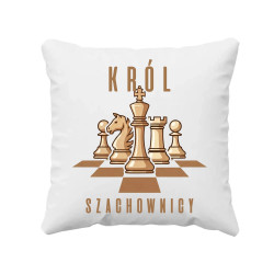 Król szachownicy - poduszka na prezent