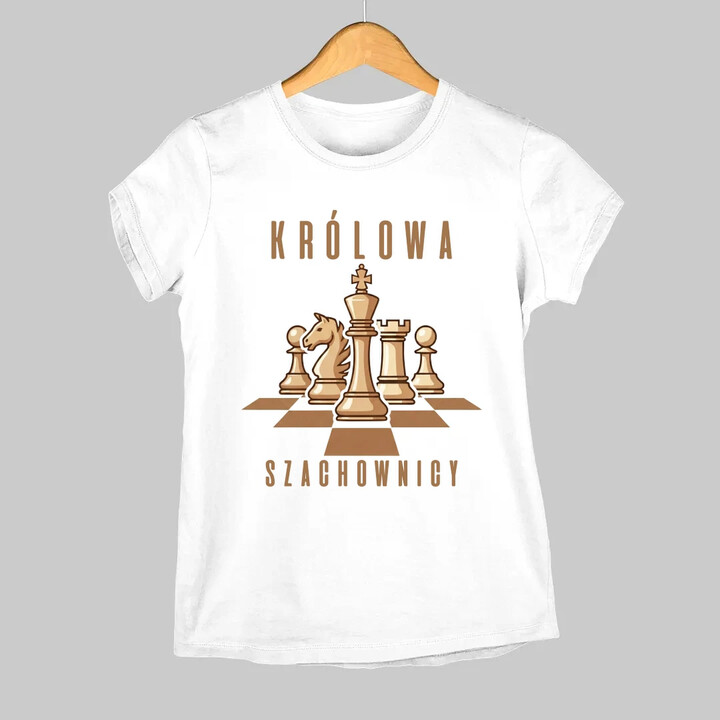 Królowa szachownicy - damska koszulka na prezent