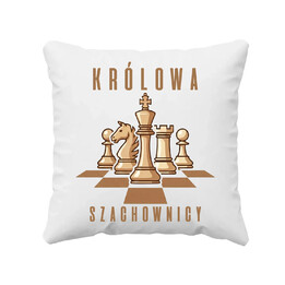 Królowa szachownicy - poduszka na prezent