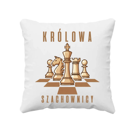 Królowa szachownicy - poduszka na prezent