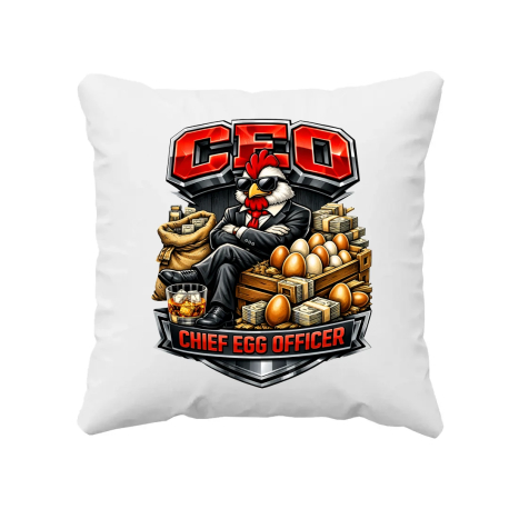 CEO: Chief Egg Officer - poduszka na prezent