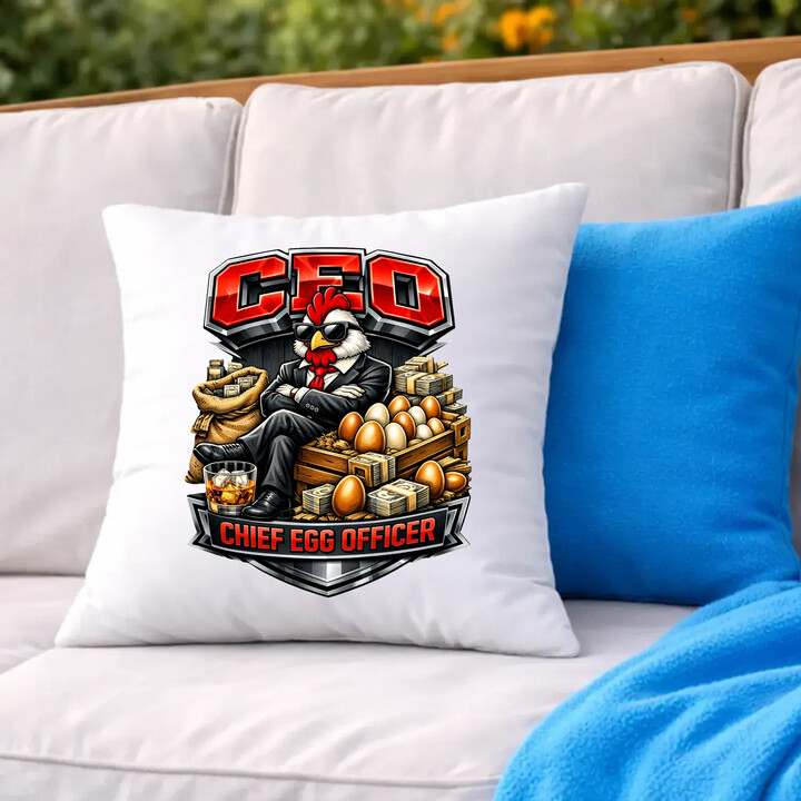 CEO: Chief Egg Officer - poduszka na prezent