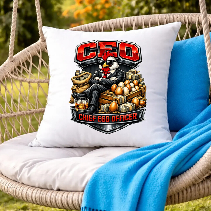 CEO: Chief Egg Officer - poduszka na prezent