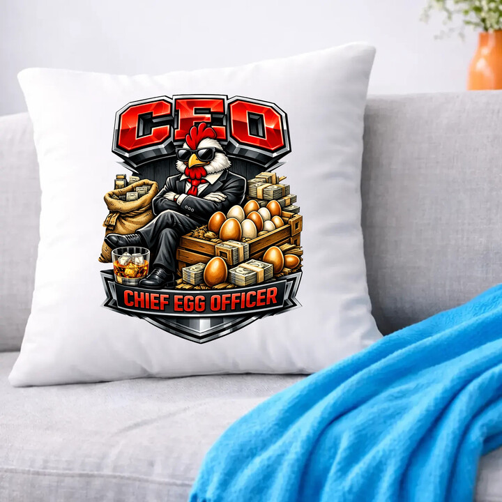 CEO: Chief Egg Officer - poduszka na prezent