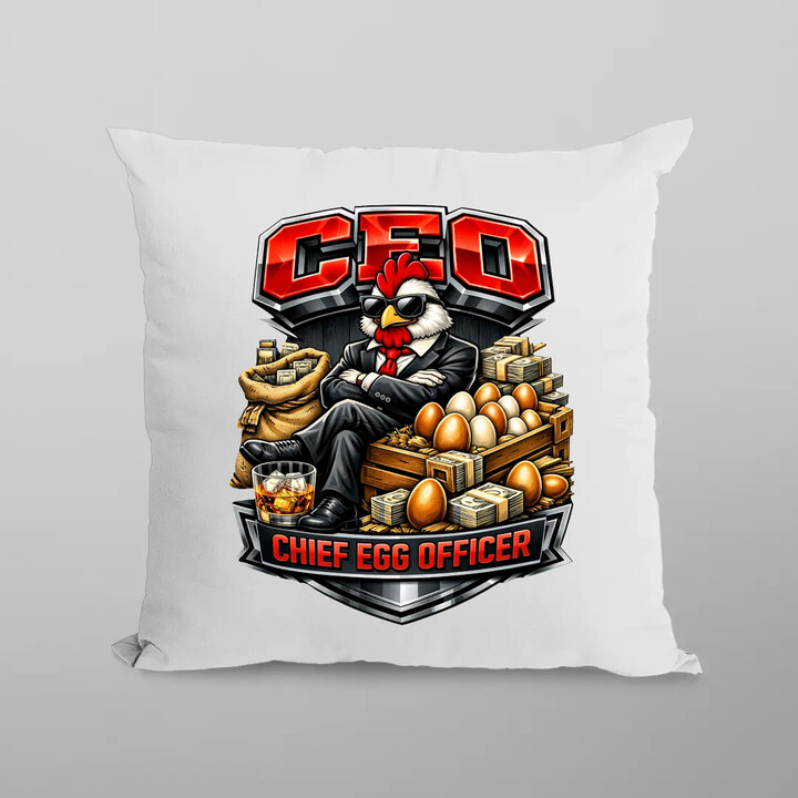 CEO: Chief Egg Officer - poduszka na prezent