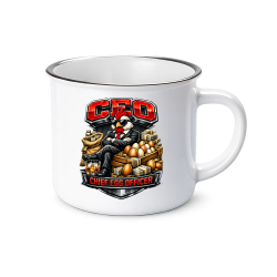 CEO: Chief Egg Officer - kubek emaliowany na prezent