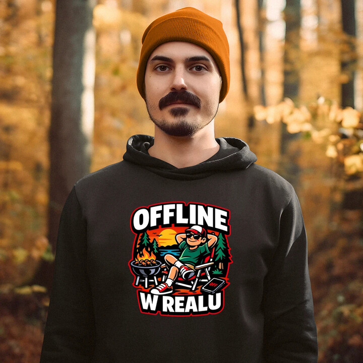 Offline w realu - męska bluza na prezent
