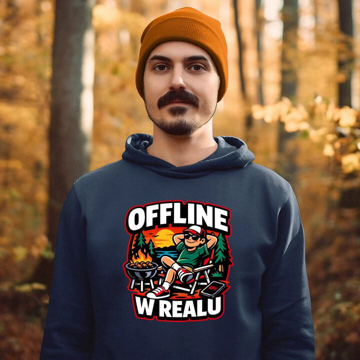 Offline w realu - męska bluza na prezent