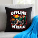 Offline w realu - czarna poduszka na prezent