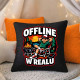 Offline w realu - czarna poduszka na prezent