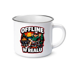 Offline w realu - kubek emaliowany na prezent