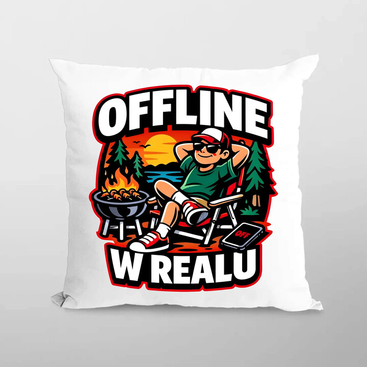 Offline w realu - poduszka na prezent