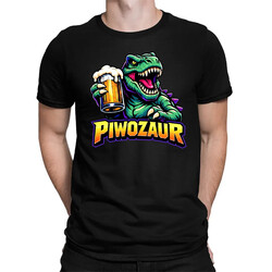 Piwozaur - męska koszulka na prezent